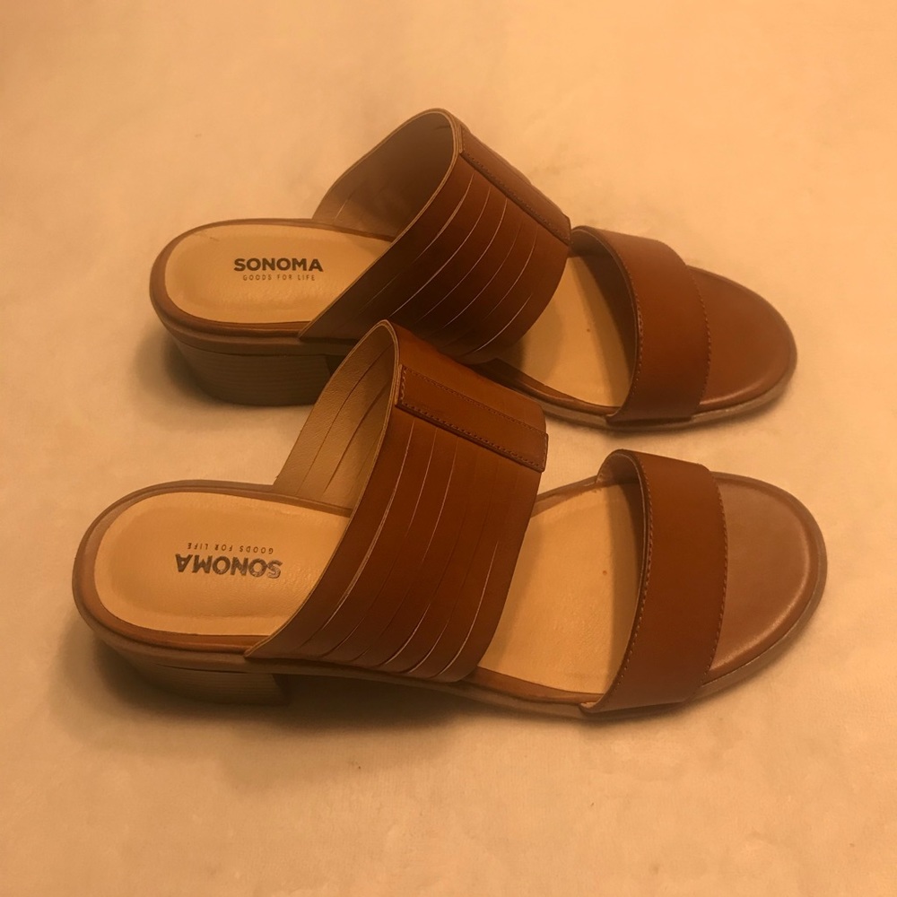 Sonoma brown Slip on Sandals - Picture 2 of 8